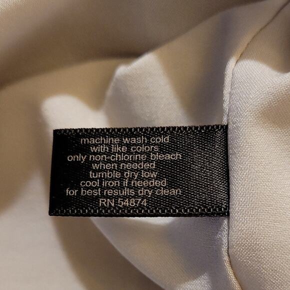 The Limited White & Beige Plaid Pencil Skirt Size 8 Mid‑Rise Knee Length Fall - Picture 5 of 10